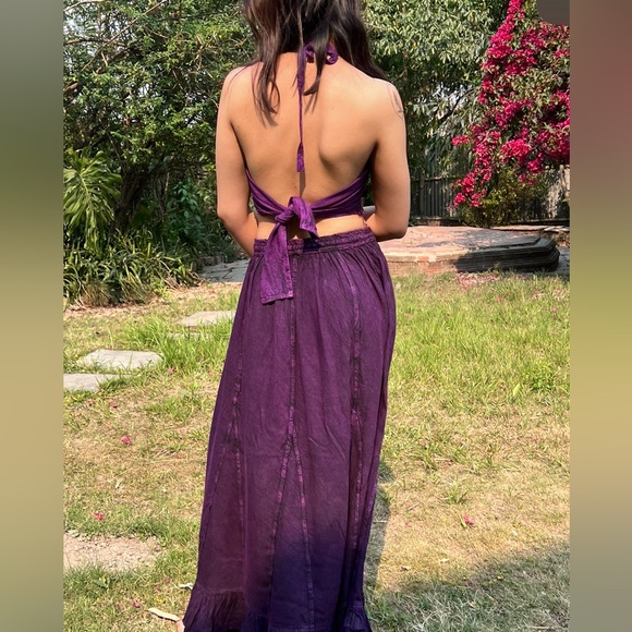 Vintage Vibe Purple Skirt and Top Set - Picture 11 of 12